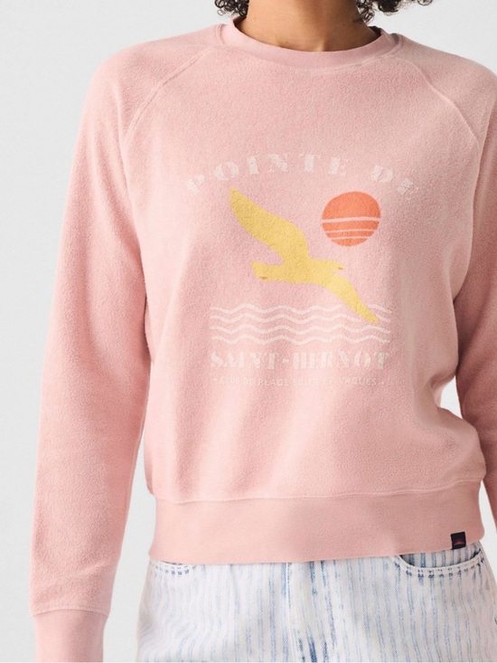 Faherty Tops - Faherty Pink Graphic Sweatshirt